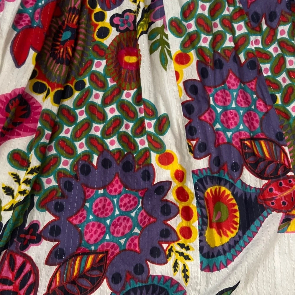 Rare DESIGUAL Mapuche Colorful Boho Strappy Floral Maxi Sundress-MEDIUM/SZ 40 - Picture 4 of 14